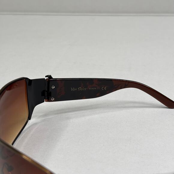 Ed Hardy Style Vtg Sunglasses Panther & Snake Tattoo Graphics Brown Black Y2K main image 5
